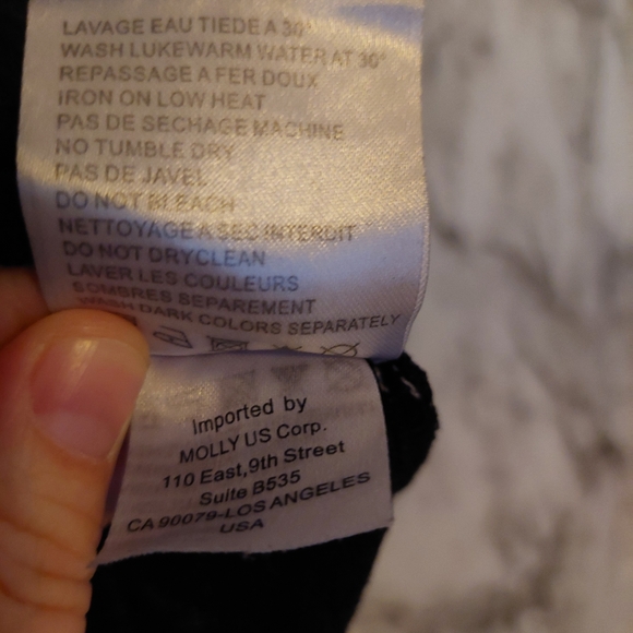 Molly Bracken Lace Ruffles Drawstring Tee size XS - Picture 4 of 6